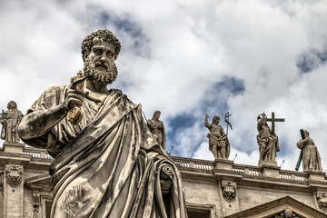 Obraz premium Statua Świętego Piotra