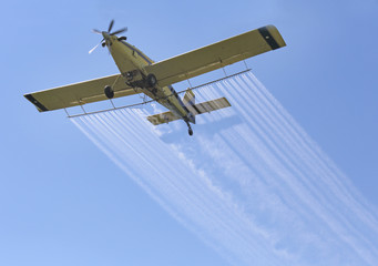 Airplane Spraying Chemicals