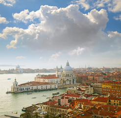 Obraz premium Grand Canal and Basilica Santa Maria della Salute. Venice, Italy