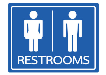 Restroom Symbol Male and Female  Icon