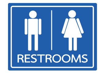 Restroom Symbol Male and Female  Icon