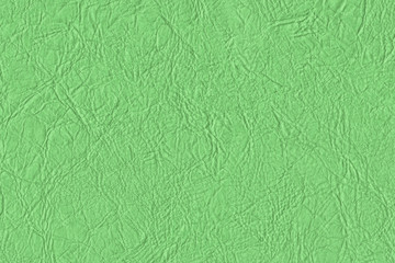 Artificial Eco Leather Kelly Green Crumpled Texture Sample