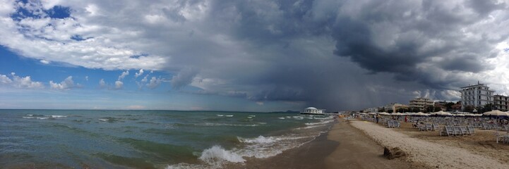 Panorama to the beach