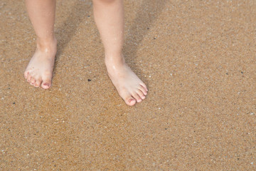 Walking on the beach