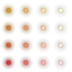 Fototapeten zonnige ster vormen © emieldelange