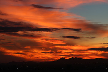Sunrise with beautiful sky at twilight time