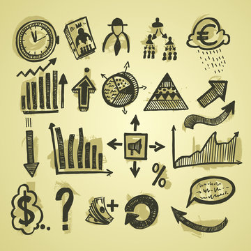 Business Icons Sketch