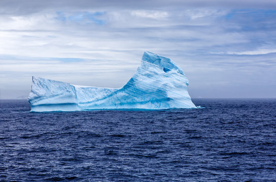 Iceberg sphynx in Antarctica