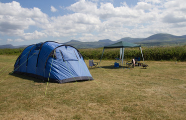 Summer camping holiday