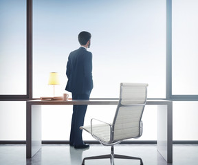 businessman in office