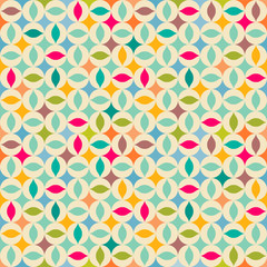 Retro abstract seamless pattern