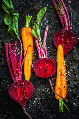 Carrot and beetroot