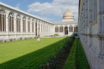 Pisa, interior view of Monumental Cemetery