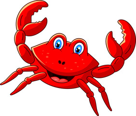 Cute crab cartoon