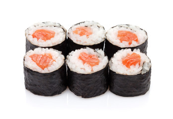 Sushi maki with salmon
