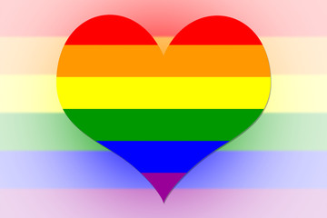 Rainbow Flag heart