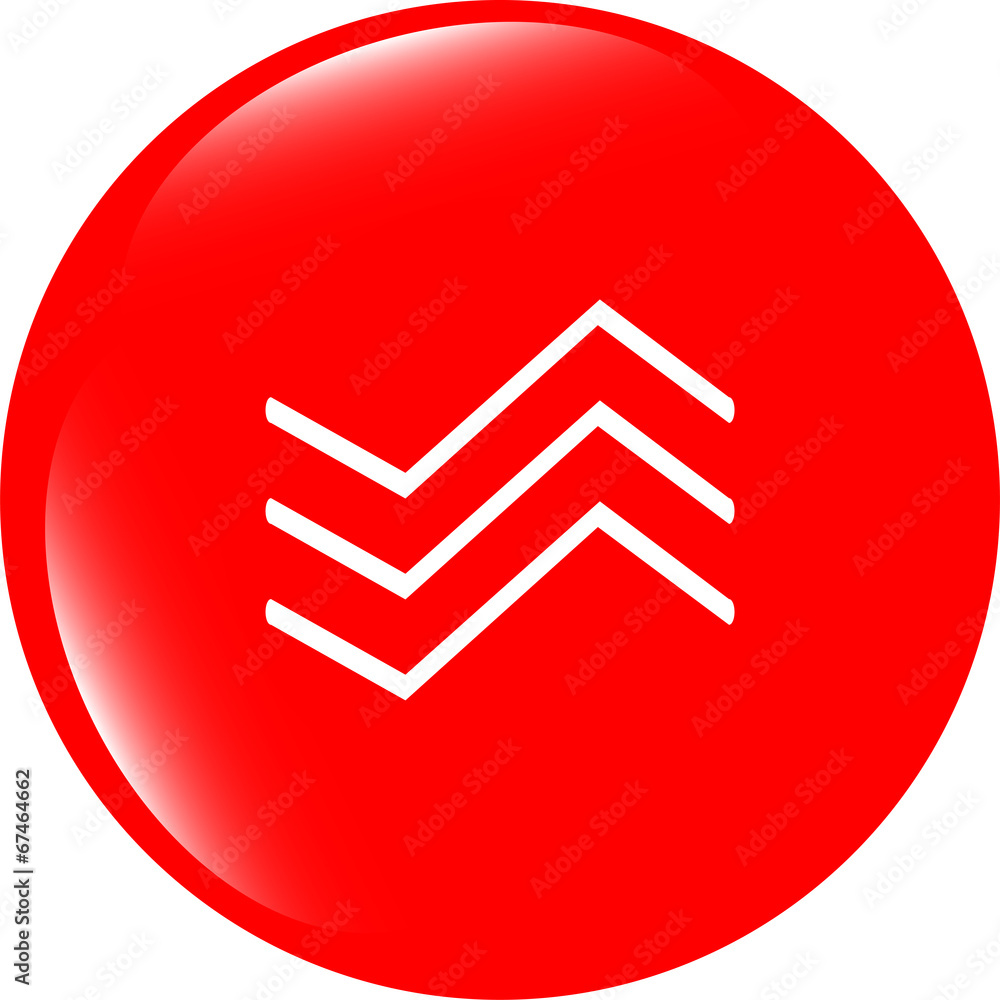 Poster wave web icon. application web button. isolated on white