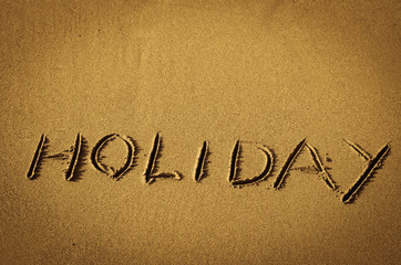 holiday at sand