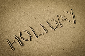 holiday at sand