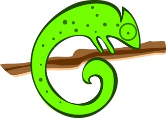 Green chameleon