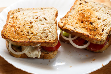 Home made sandwiches