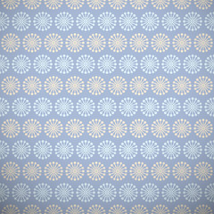 Yoga vector pattern (tiling). Light blue and beige colors