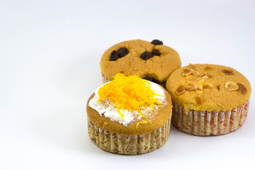 cup cake on white background