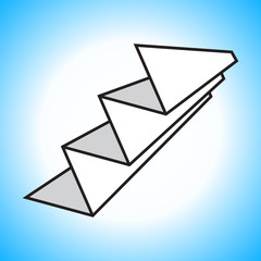 Paper accordion sign