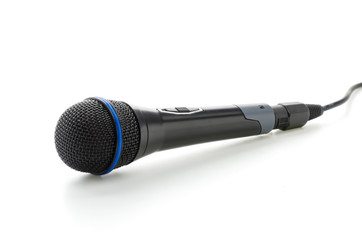 Microphone isolated on white