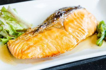 Salmon teriyaki
