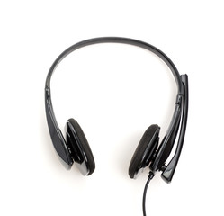 Headphone isolated white background