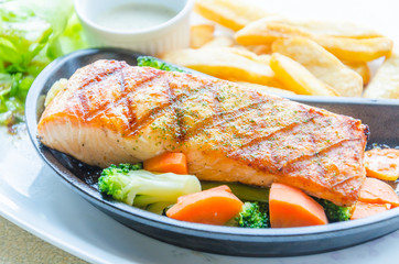Salmon grilled