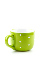 green mug isolated