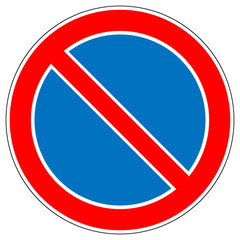No parking vector sign