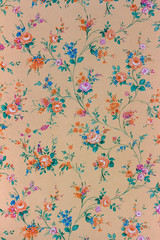 Alte Retro Blümchen Tapete, Hintergrund, Backgroun