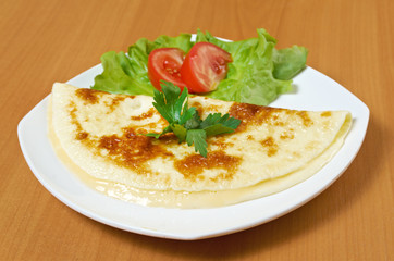 Omelet with vegetable