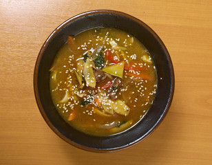 Chinese traditional  meat soup