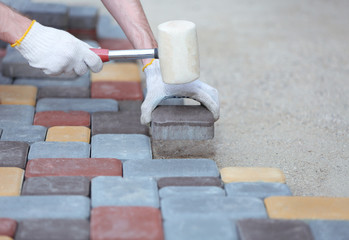 Tile paving