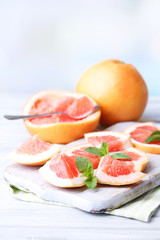 Ripe grapefruits