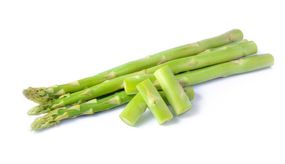 Asparagus isolated on white background