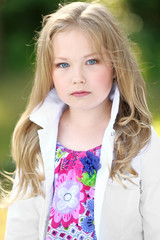 Fototapeta premium portrait of a beautiful fashion little girl