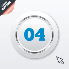 Fourth step sign. Loading process symbol.