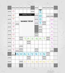 swot analysis crosswords