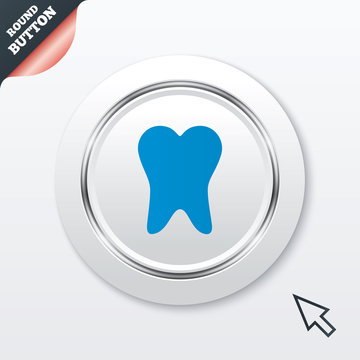 Tooth sign icon. Dental care symbol.