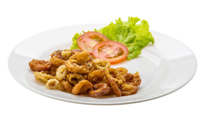Fried squid rings