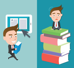 Funny flat character illustration Business series