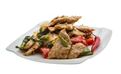 Pork with vegetables