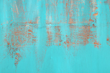 Blue old wooden background