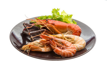 Giant Freshwater Prawn and king prawns