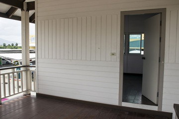 Fototapeta premium plywood plank house